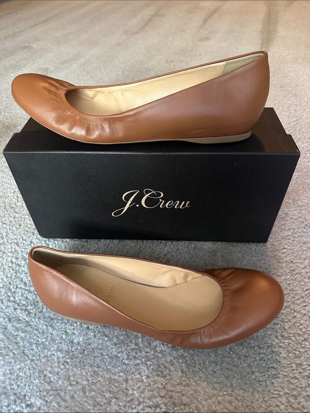 J. Crew Cece Ballet burnt sienna Sand 8 NIB/NWT
